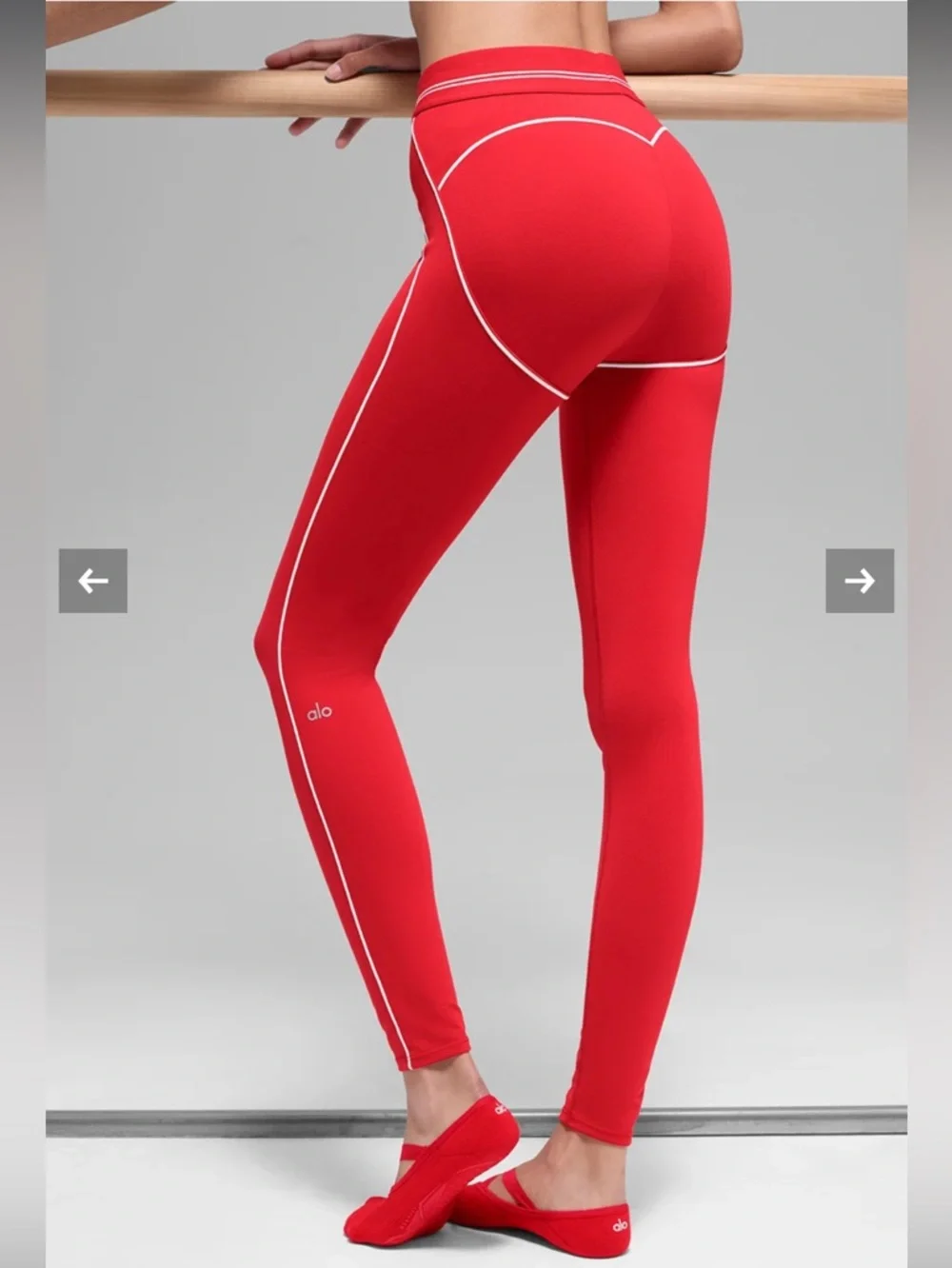 NWOT New Alo High Waist Heart Throb Legging